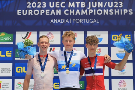 NORSK MEDALJE: Sivert Ekroll tråkket seg inn til en tredjeplass i EM på rundbane. Skjermdump: Instagram Sivert Ekroll EM bronse