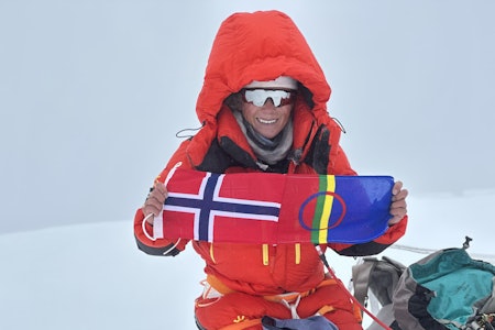 GASHERBRUM I: Kristin Harila har besteget enda en ny topp i sitt prosjekt om å bestige alle verdens fjell over 8000 moh. Foto: Privat. Gasherbrum I Kristin Harila