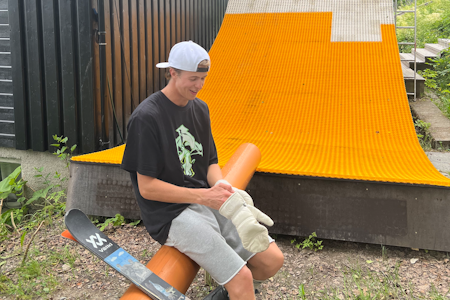 TRENINGSSOMMER: Det finnes nok ikke mange som har flere timer på et summersetup enn Sebastian Schjerve fra Namsos. Foto: Privat Sebastian Schjerve sommersetup