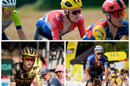 TRE AV DE BESTE: Dylan Van Baarle, Sepp Kuss og Mathieu van der Poel har alle fremtrendende roller som hjelperyttere i årets tour. FOTO: Cor Vos TRE AV DE BESTE: Dylan Van Baarle, Sepp Kuss og Mathieu van der Poel har alle fremtrendende roller som hjelperyttere i årets tour. FOTO: Cor Vos