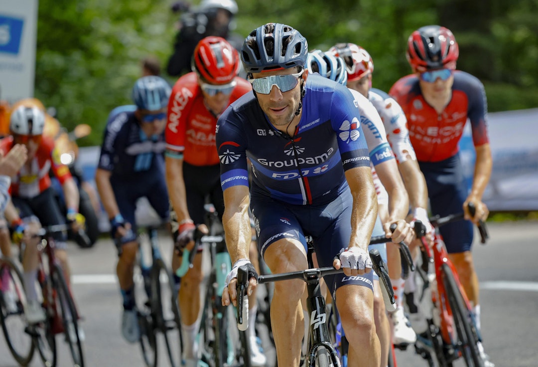 FULL FEST! Thibaut Pinot angrep for etappeseier i sitt Tour de France-sorti. FOTO: Cor Vos