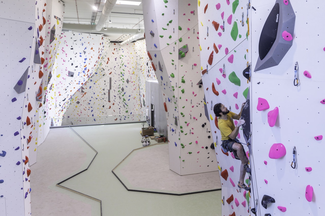STØRST: Grip Leangen i Trondheim blir Norges største innendørs klatresenter. Foto: Mattis Huseby/Grip Klatring. Klatring Grip Leangen