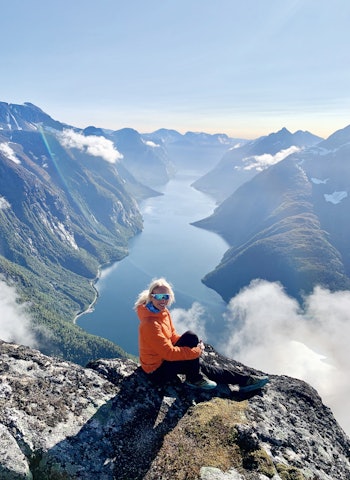 DRØMMESTED: Goksøyra sett fra toppen. Foto: Hege Forfot Goksøyra fra toppen