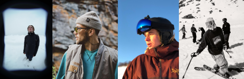 GJENG: Fra venstre: Balder Gormsønn, Erik Næss, Knut August Svisdal og Stinius Skjøtskift har laget en helt unik skifilm.