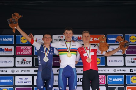 SAMME SOM I EM: Men denne gangen var Charlie Aldridge den sterkeste. FOTO: UCI Media SAMME SOM I EM: Men denne gangen var Charlie Aldridge den sterkeste. FOTO: UCI Media