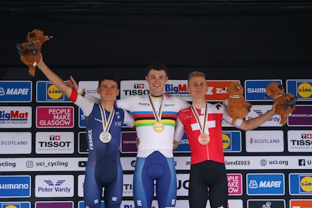 SAMME SOM I EM: Men denne gangen var Charlie Aldridge den sterkeste. FOTO: UCI Media