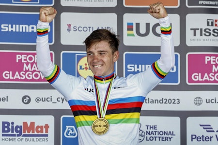 VERDENSMESTER: Remco Evenepoel sikret gullet på tempoen fredag. Foto: Cor Vos VERDENSMESTER: Remco Evenepoel sikret gullet på tempoen fredag. Foto: Cor Vos