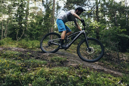 STIJAGER: Trek Fuel EX E 8  - bør den stå høyt på lista di når du skal shoppe? Vel, det kan vi gi deg svaret på. Foto: Jørgen Braastad/VG. test trek fuel ex e 8