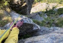 FOR TRAD- OG FJELLKLATRING: Vi har testet drøssevis av klatresko for alle typer klatring. Her fra test av fjellklatreskoen 5.10 Niad Lace på Julsundet ved Molde. Foto: Tore Meiri