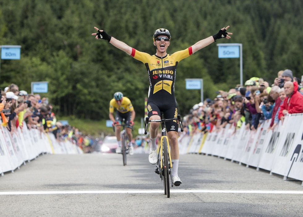 FØRSTE PROFFSEIER: Staune-Mittet vant i en tøff avslutning i Czech Tour. Foto: Cor Vos