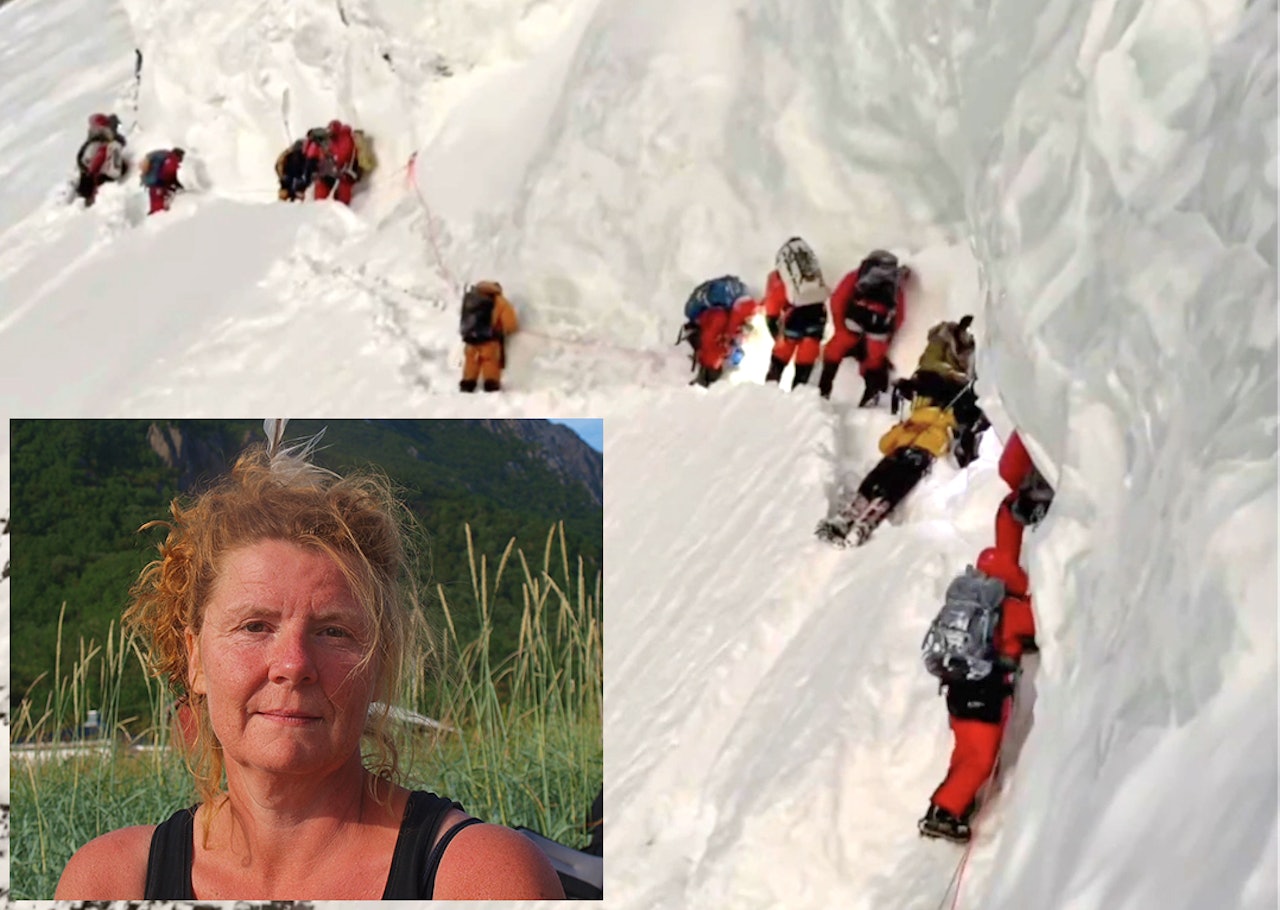 ENGASJERT: Forfatterne Jutta Vanessa Tørkel (innfelt), Reidar Berg og Andrej Verstad kjente Muhammad Hassan som døde på K2 27. Juli (det store bildet). Nå etterlyser de bedre forhold for de pakistanske bærerne. Foto: Privat/ Lakpa Sherpa ENGASJERT: Forfatterne Jutta Vanessa Tørkel (innfelt), Reidar Berg og Andrej Verstad kjente Muhammad Hassan som døde på K2 27. Juli (det store bildet). Nå etterlyser de bedre forhold for de pakistanske bærerne. Foto: Privat/ Lakpa Sherpa