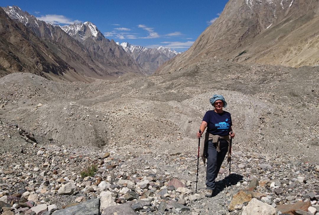 I KARAKORUM: Jutta Vanessa Tørkel underveis til K2 basecamp i Pakistan i 2017. Foto: Privat I KARAKORUM: Jutta Vanessa Tørkel underveis til K2 basecamp i Pakistan i 2017. Foto: Privat