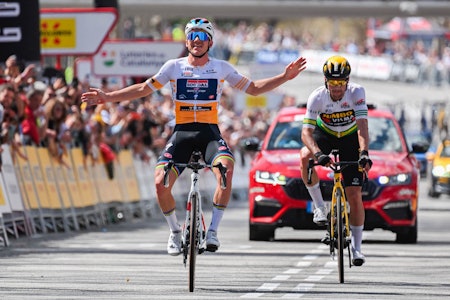 FAVORITTER: Remco Evenepoel og Primoz Roglic har allerede møtt hverandre til dyst flere ganger denne sesongen. Foto: Cor Vos vuelta a espana 2023 favoritter remco evenepoel primoz roglic