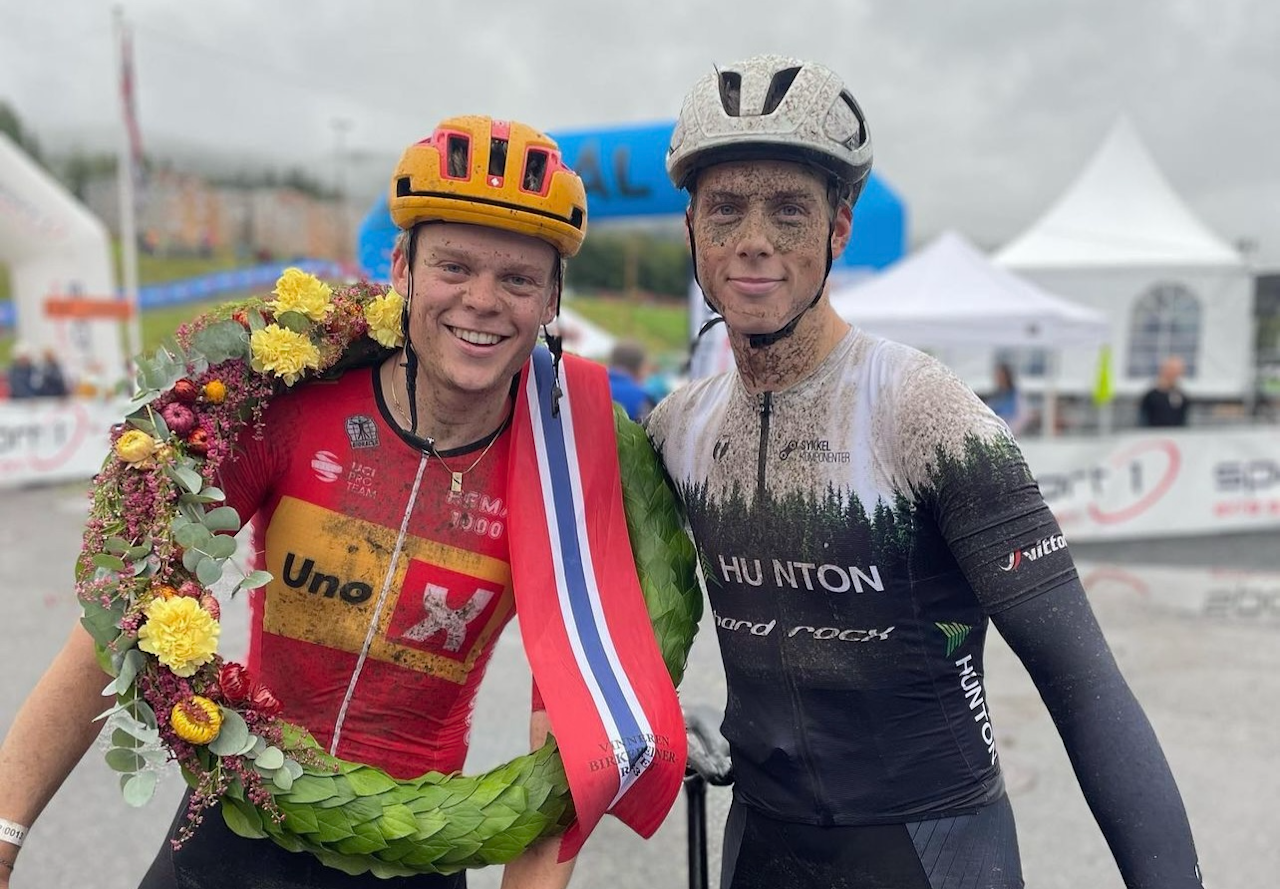 RASKEST: Ådne Holter stakk av med seieren. Eskil Evensen-Lie tok andreplass. Foto: Birken/Dorthe Bolstad Martinsen. Birken 2023