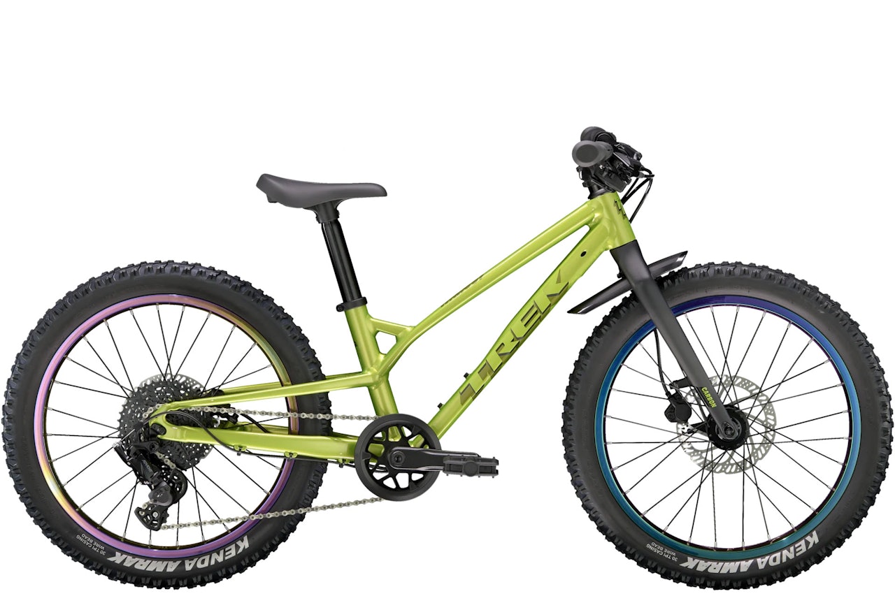 SKIKKELIG STISYKKEL? Trek har gitt Wahoo-sykkelen for barn en liten facelift - Trail-versjonen skal gi litt mer selvtillit i terrenget. Foto: Trek. trek wahoo barnesykkel