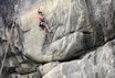 FØRSTEBESTIGNING: Thilo Schröter i ferd med å sende krukset på tradruta Riverside Motherfucker i Nordland. Graden er 8b+. Foto: Tina Johnsen Hafsaas