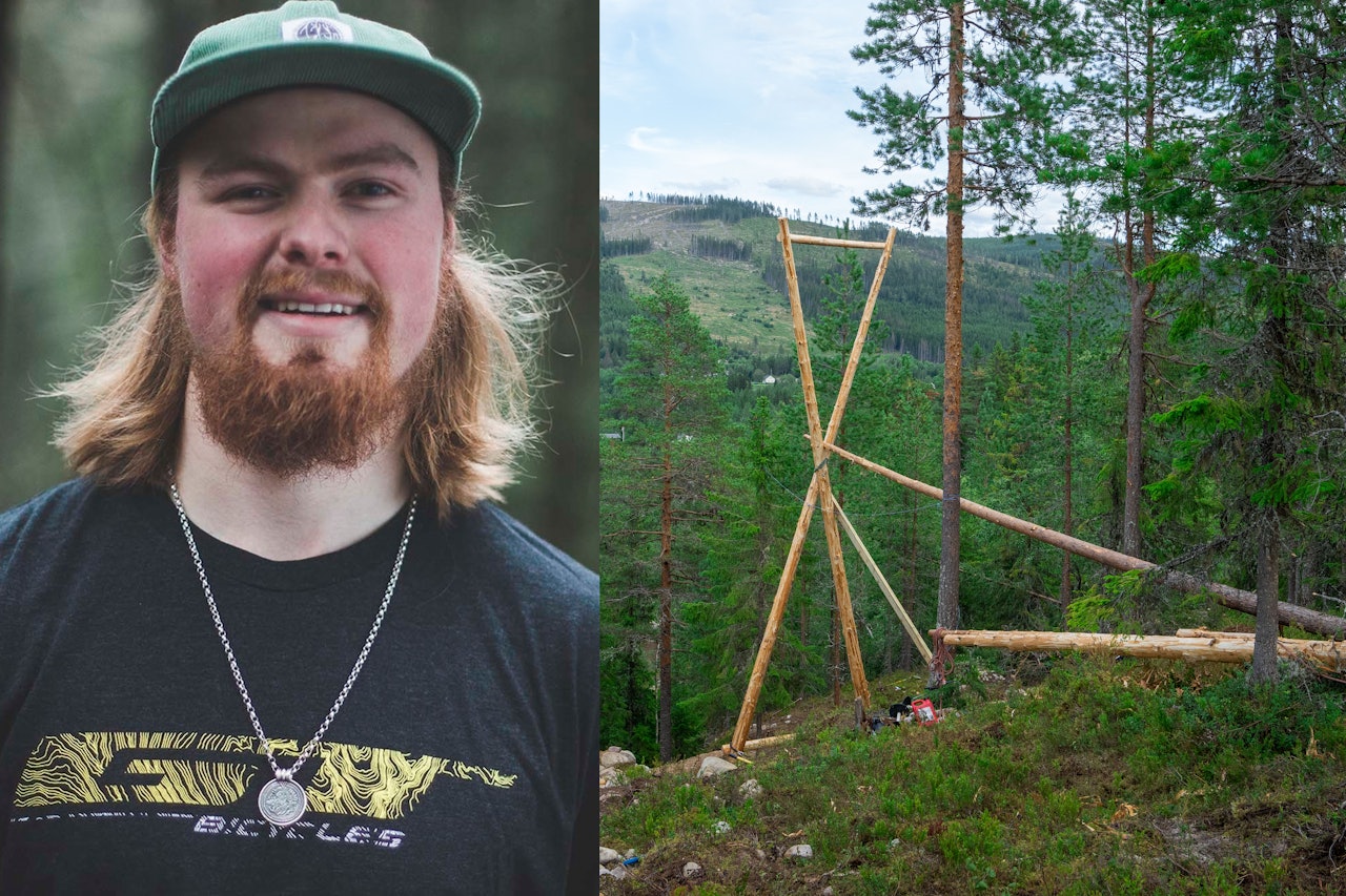 DROPP I BRAGE-STIL: Her skal deltakerne sveve ut i skogen på lørdagen. Foto: Jonas Sjögren b-rage sessions 2023