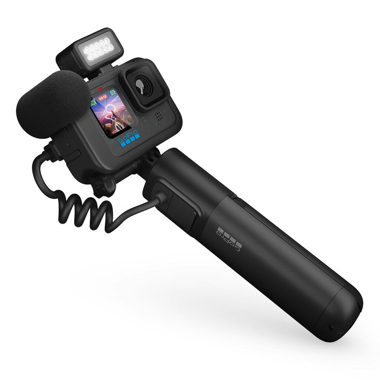 VLOG? Slenger du på 3000 kroner ekstra, så får du i tillegg GoPro HERO12 Black Creator Edition med lys, bedre lyd og et kameragrep med ekstra batteri som kan gjøres om til stativ.