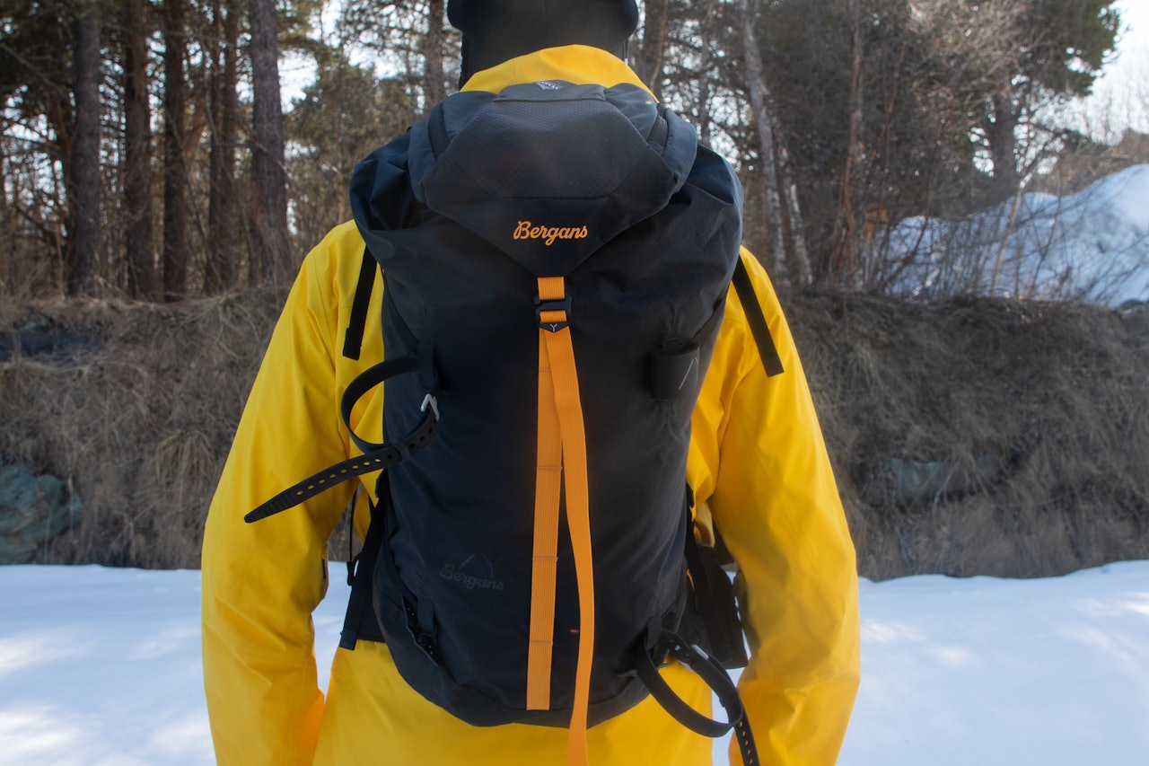 Bergans Y Mountain Line 40 med Safeback skredredningssystem. Foto: Erlend Wassdahl Meirik