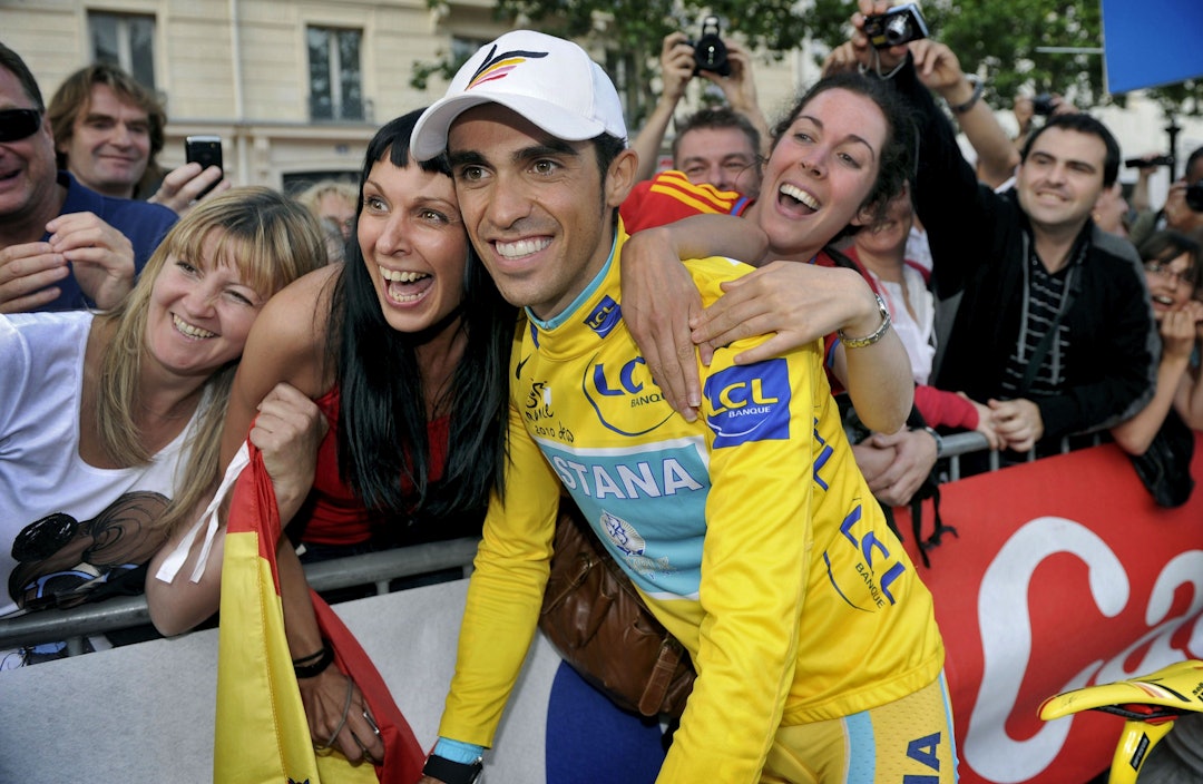 FRATATT SEIEREN: Alberto Contador mistet seieren i Tour de France 2010 da han ble dopingutestengt. Foto: Cor Vos