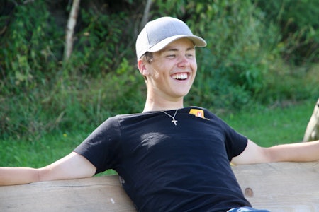 MÅTTE GI OPP SYKKELDRØMMEN: Men Sebastian Kirkedam Larsen ser positivt på livet videre. Foto: Jarle Fredagsvik MÅTTE GI OPP SYKKELDRØMMEN: Men Sebastian Kirkedam Larsen ser positivt på livet videre. Foto: Jarle Fredagsvik