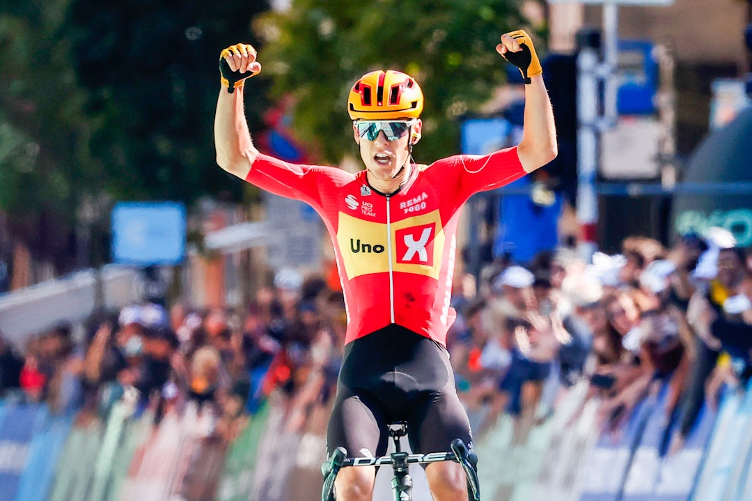 SEIER: Tobias Halland Johannessen tok sin første seier for året i Tour of Luxembourg. Foto: Cor Vos