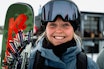 BREDE SKI: Johanne Killi på frikjøring i Strynefjellet, med bredere ski enn vi er vant til å se henne på. Foto: Christian Nerdrum