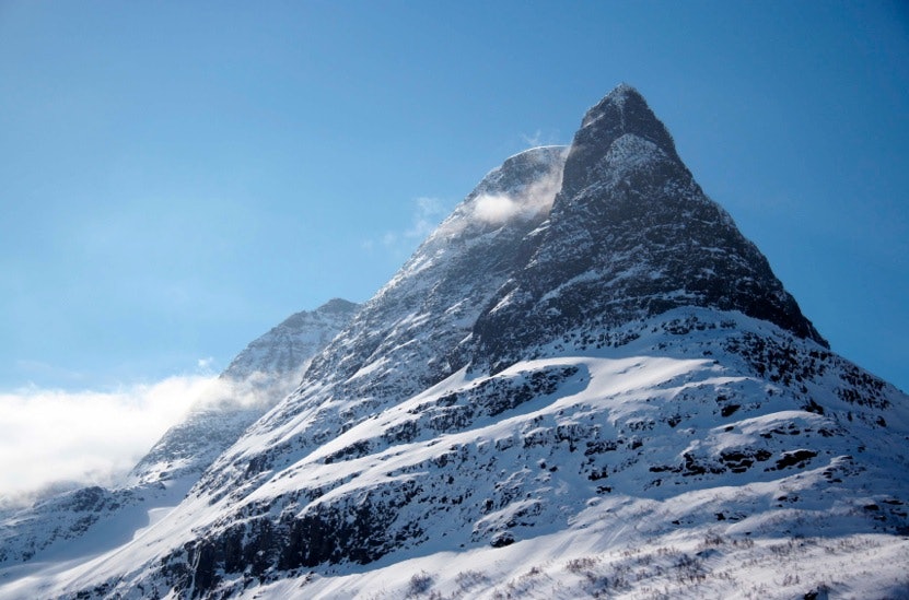 Innerdalstårnet i vinterdrakt. Foto: fjellforum.no