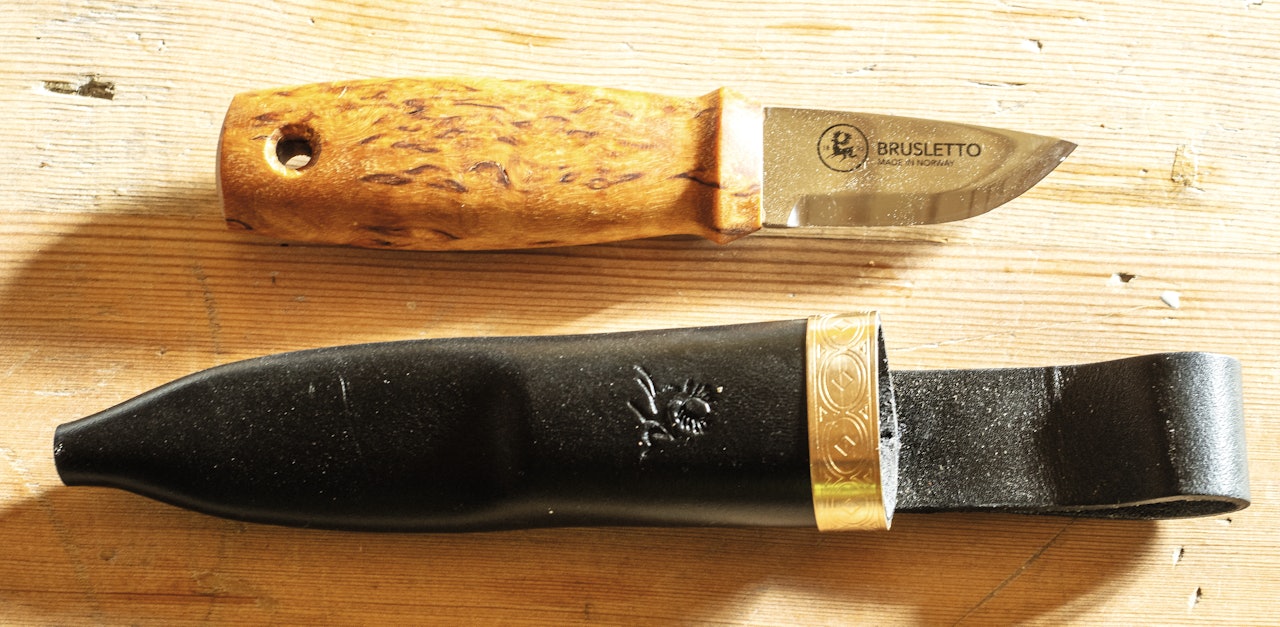 BRUSLETTO USTAOSET: Testens minste jaktkniv Brusletto Ustaoset.