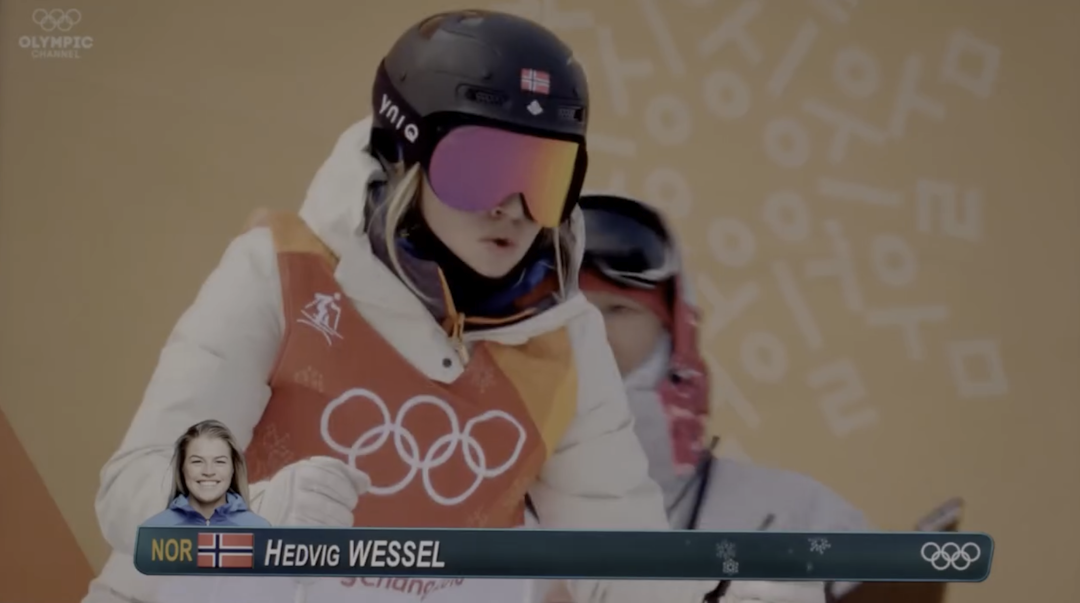 OL: Hedvig Wessel under vinter OL i 2014. Skjermdump: Headspace