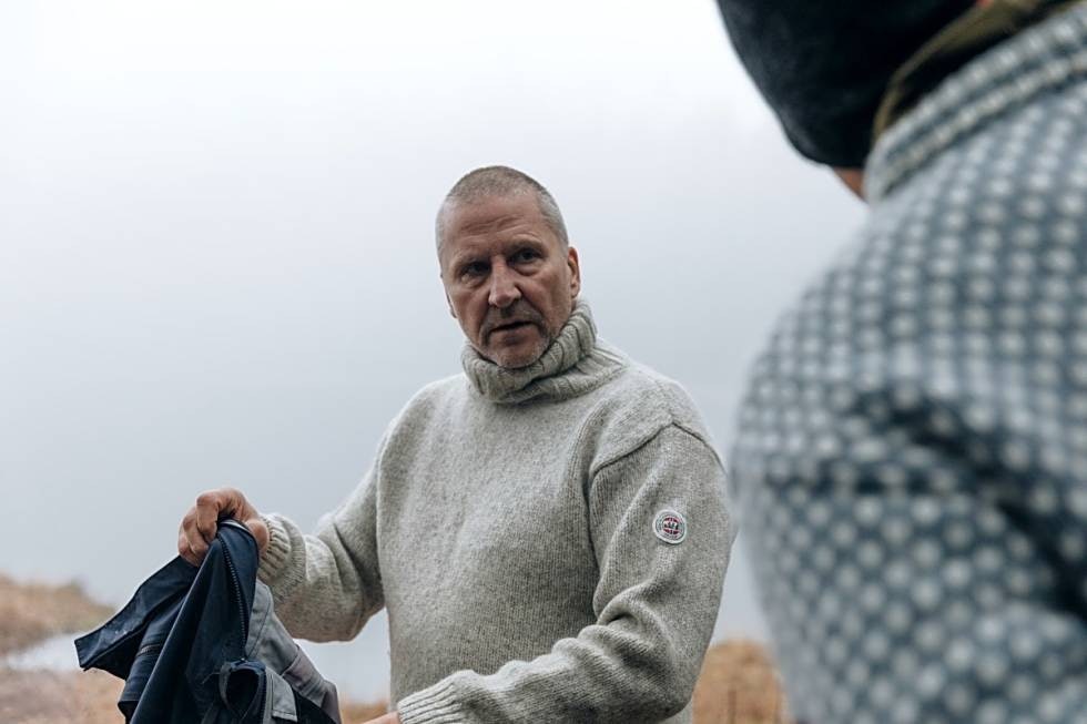 COACH NYGÅRD: Restauranteieren og coachen Morten Nygård har hatt kaldbading som en del av hverdagsrytmen de siste åtte årene. - For meg har det blitt en en viktig antidepressiva, sier han. Foto: Marthe Veian isbading kaldbading