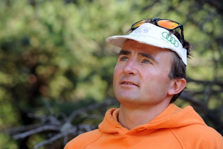 Ueli Steck ble funnet død under Nuptse, ved Everest. Foto: AFP