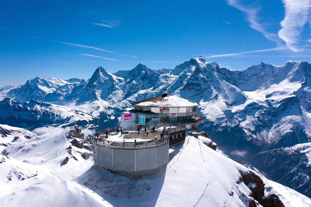 Piz Gloria, den roterende restauranten, kjent fra James Bond. Piz Gloria, den roterende restauranten, kjent fra James Bond.
