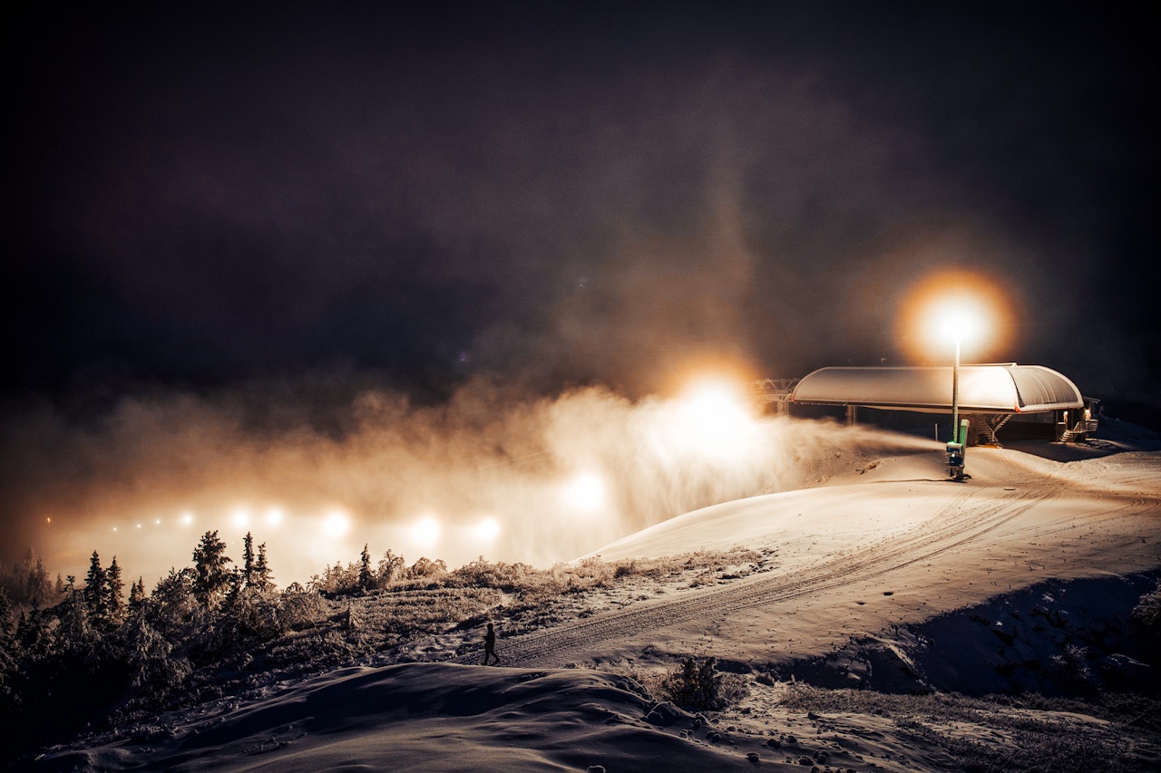 NESFJELLET: Anlegget har fått godt med snø. Foto: Nikolai Jelstrup NESFJELLET: Anlegget har fått godt med snø. Foto: Nikolai Jelstrup
