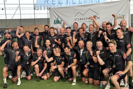 JAGER NYE SEIRE: Trimtex Cycling Team får ikke lengre sykle Styrkeprøven, og er nå klare for i kjempe om seier i Vätternrunden. Foto: Privat. JAGER NYE SEIRE: Trimtex Cycling Team får ikke lengre sykle Styrkeprøven, og er nå klare for i kjempe om seier i Vätternrunden. Foto: Privat.