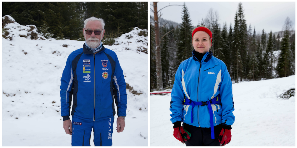 FOR ALLE: På Brovoll er det plass til alle. Både for Pål Gleditsch som trener til Birken og Anne Marie Fjeldvang som liker å holde skiferdighetene sine ved like. Foto: Lillian Langseth langrenn brovoll