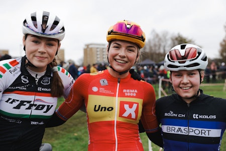 SISTE DANS: Mie Bjørndal Ottestad sammen med annenplass Oda LaForce og tredjeplass Malin Karlsen. Foto: Snorre Veggan SISTE DANS: Mie Bjørndal Ottestad sammen med annenplass Oda LaForce og tredjeplass Malin Karlsen. Foto: Snorre Veggan