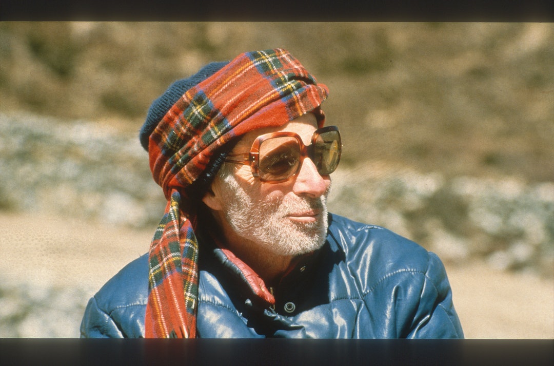 Arne Næss under Mount Everest-ekspedisjonen i 1985.