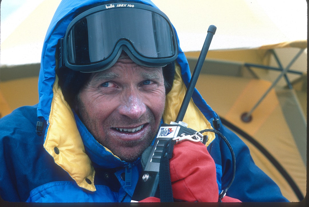 LEGENDE: Odd Eliassen i basecamp under Mt. Everest i 1985. Foto: Den norske Everest ekspedisjonen 1985