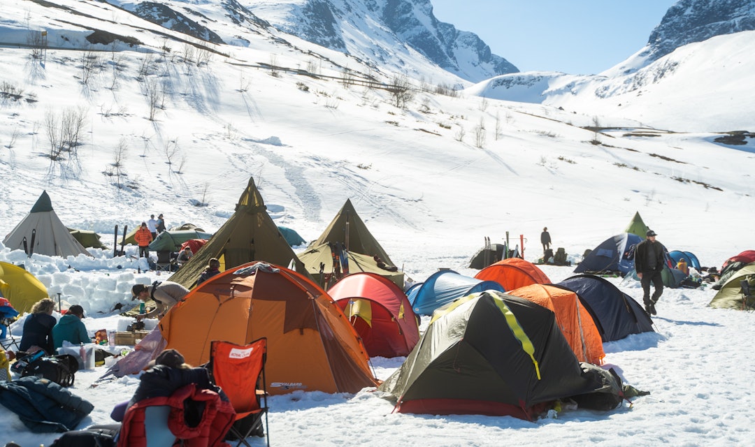 High Camp Turtagrø, telting