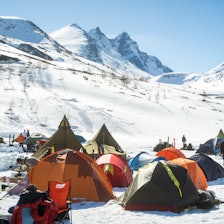 High Camp Turtagrø, telting