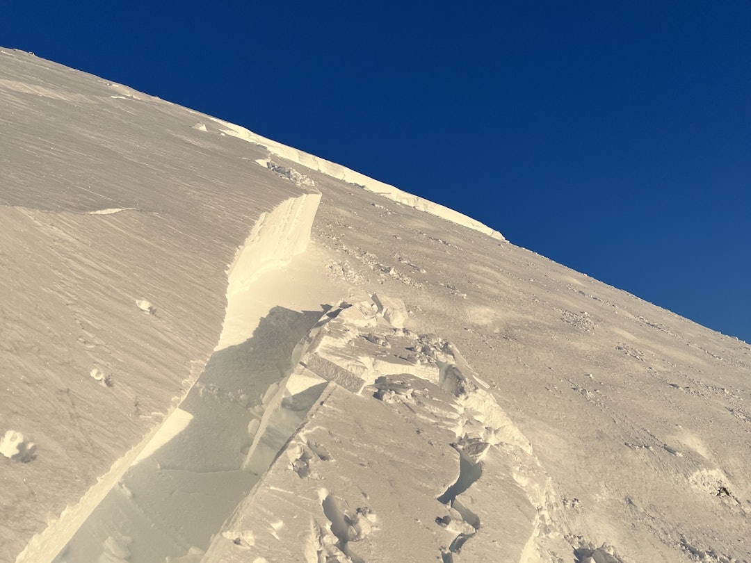 OPPDAL MANDAG: Slik så det ut etter søndagens skredhendelse i Oppdal. Ingen kom til skade i snøskredet.. Foto: Pål Røsrud OPPDAL MANDAG: Slik så det ut etter søndagens skredhendelse i Oppdal. Ingen kom til skade i snøskredet.. Foto: Pål Røsrud