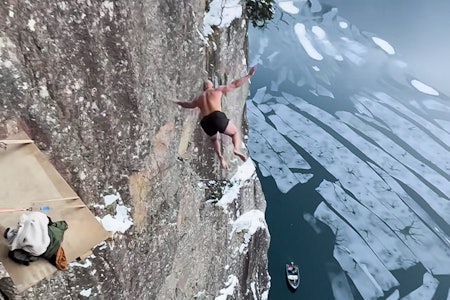 40,5 meter: Ken Stornes mener alvor. Skjermbilde: @kenstornes 40,5 meter: Ken Stornes mener alvor. Skjermbilde: @kenstornes