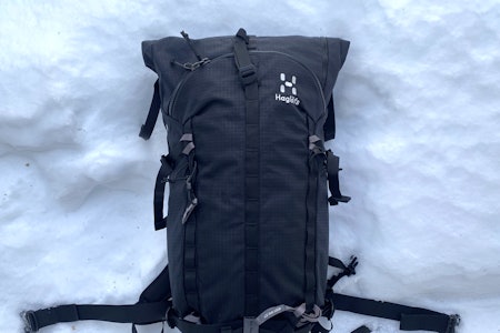 TESTET: ROC Nordic 30 er en ny modell fra svenske Haglöfs denne sesongen. Sekken har flere eksotiske løsninger. Foto: Tore Meirik topptursekk fra Haglöfs