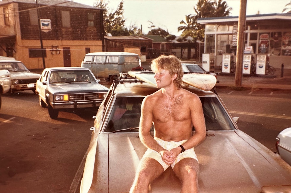 Elling Balhald på Maui, 1984.