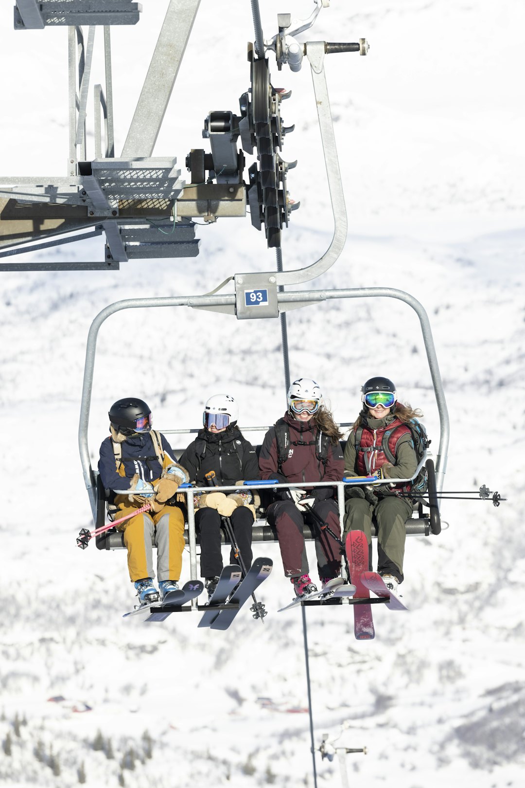 TESTLAG: Fra skitesten i Hemsedal. Foto: Kalle Hägglund