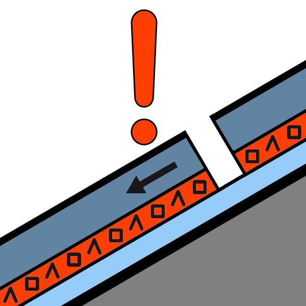 SYMBOL: Dette er tegnet for skredproblemet Vedvarende svake lag .- som er krevende å forholde seg til. vedvarende svakt lag