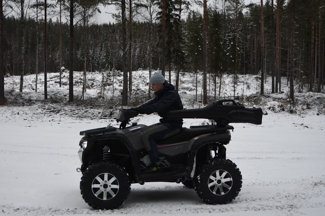 ELEKTRISK ATV: Forbudet mot bruk av motorkjøretøy i utmark og på jakt gjelder også for kjøretøy med el-motor. Men hva med el-sykkelen? (Foto: Atle Rønning)