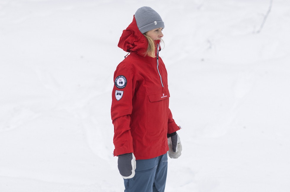 Amundsen Peak Anorakk dame test rød