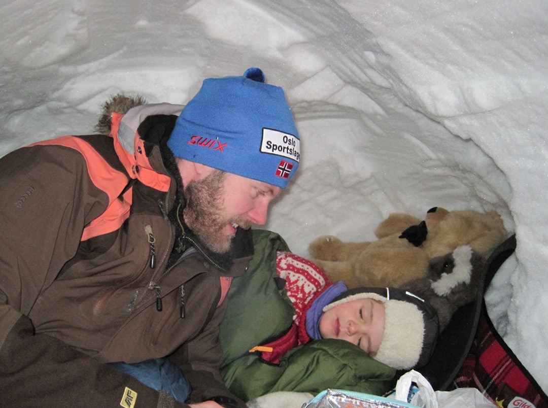 Aurora sovnet tvert i «barnerommet». Aurora sovnet tvert i «barnerommet».